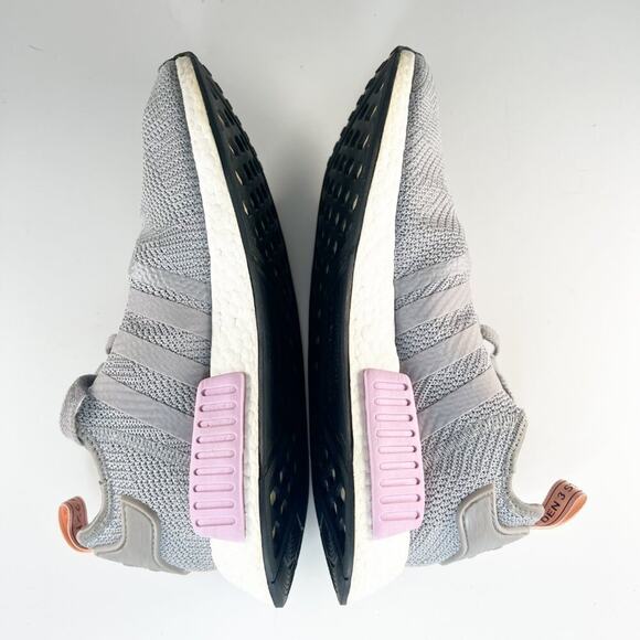 Adidas NMD R1 Running Sneakers Shoes Grey Purple Women 9 - Picture 5 of 15